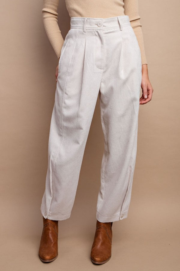 CORDUROY FLARED PANTS in Cream | VENUS | Corduroy pants outfit, Flare  pants, Flair pants