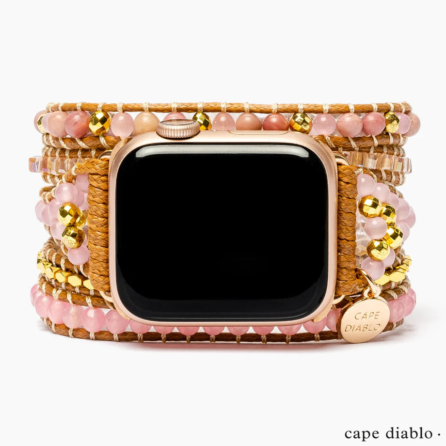 Apple Watch Strap - Golden Rose Quartz – Sassy Bee